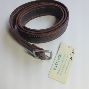 Linea Pelle brown cow leather belt size 36